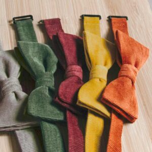 Gamme noeuds papillon velours Le Coq en Pap