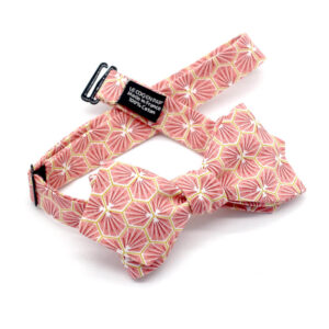 Noeud papillon japonais event rose corail Le Coq en pap photo2