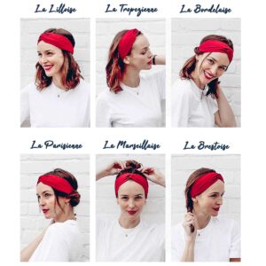 bandeau turban 6 coiffures differentes made in france le coq en pap