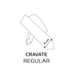 Cravate noir carbone unie en lin – Image 3