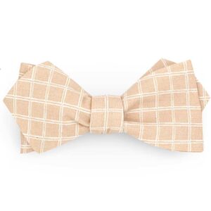 Noeud papillon rose pâle graphique waffle