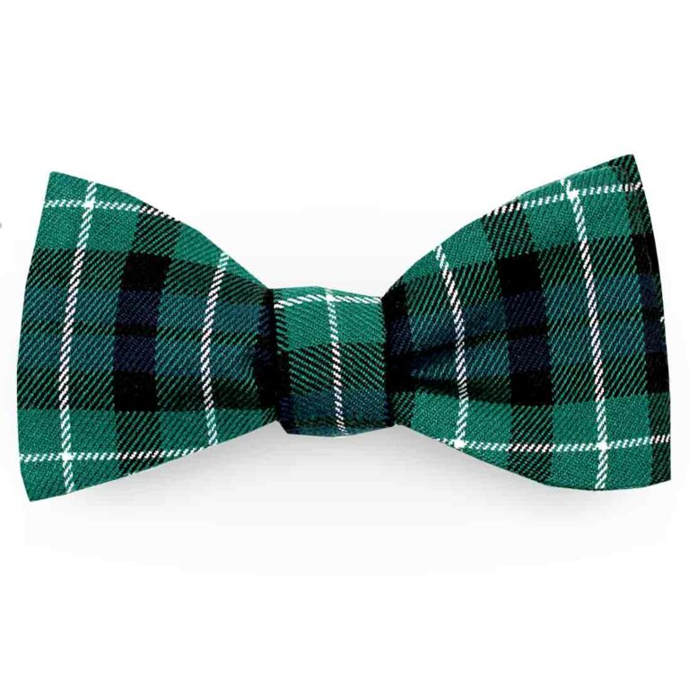 Noeud papillon ecossais carreaux tartan vert