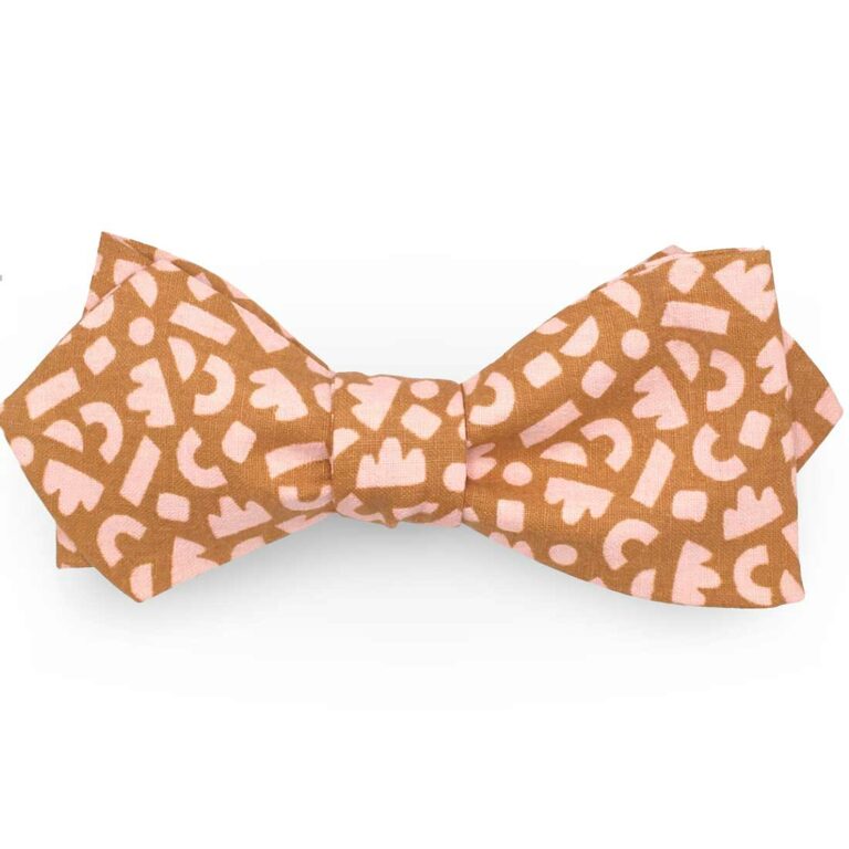 noeud papillon graphique camel et rose poudre graffiti le coq en pap photo