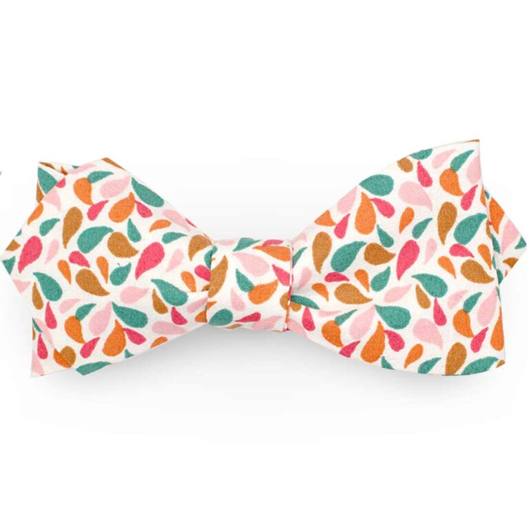 noeud papillon graphique orange canard rouge droppy le coq en pap photo