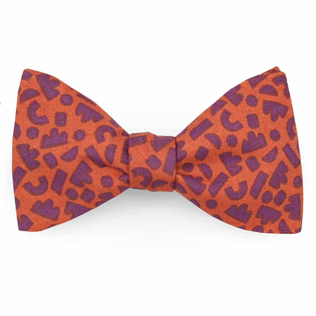 noeud papillon graphique rouge rouille et violet graffiti le coq en pap photo