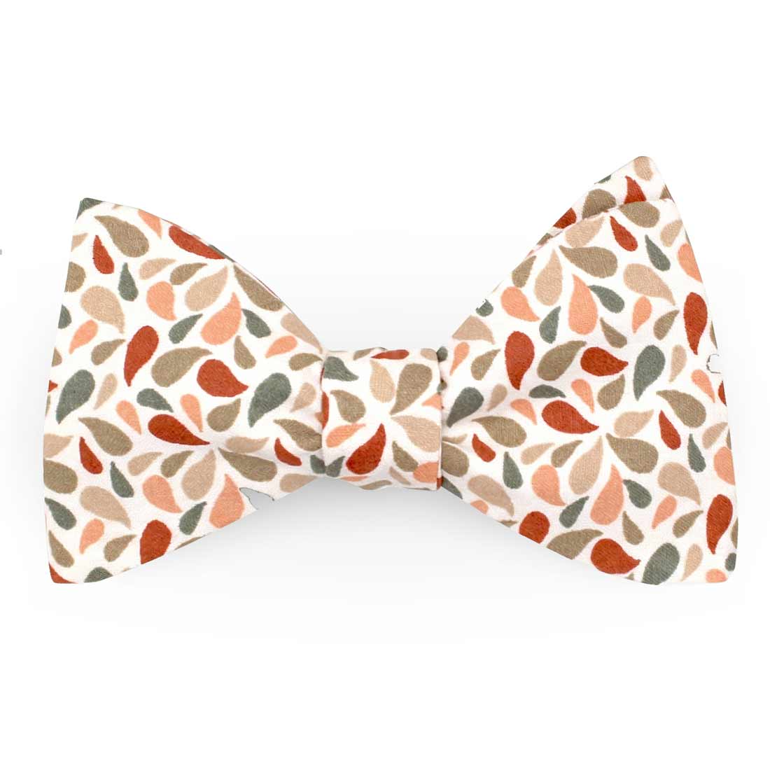 noeud papillon graphique vert sauge terracotta droppy le coq en pap photo