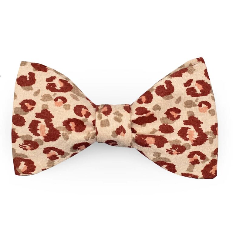 noeud papillon nature beige marron leo leopard le coq en pap photo